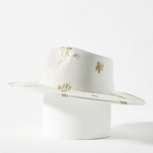 NWT Anthropologie floral rancher hat